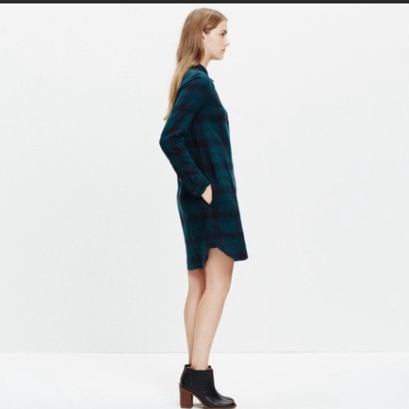 Madewell Plaid Flannel Dress - Picture 2 of 5